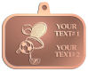 Ace Recognition Copper KeyTag, Medal, Pendant - with your text and logo - .