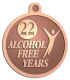 Ace Recognition Copper KeyTag, Medal, Pendant - with your text and logo - recovery, recovery celebration, recovery milestones, motivational, alcohol free, sobriety