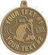 Ace Recognition Gold KeyTag, Medal, Pendant - with your text and logo - Military - Iraq - Fallen Solider Memorial - US Flag and ribbon