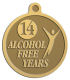 Ace Recognition Gold KeyTag, Medal, Pendant - with your text and logo - recovery, recovery celebration, recovery milestones, motivational, alcohol free, sobriety