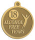 Ace Recognition Gold KeyTag, Medal, Pendant - with your text and logo - recovery, recovery celebration, recovery milestones, motivational, alcohol free, sobriety