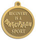 Ace Recognition Gold KeyTag, Medal, Pendant - with your text and logo - recovery, recovery celebration, recovery milestones, motivational