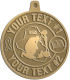 Ace Recognition Gold KeyTag, Medal, Pendant - with your text and logo - Military - Iraq - Fallen Solider Memorial - US Flag and ribbon