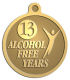 Ace Recognition Gold KeyTag, Medal, Pendant - with your text and logo - recovery, recovery celebration, recovery milestones, motivational, alcohol free, sobriety