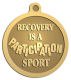 Ace Recognition Gold KeyTag, Medal, Pendant - with your text and logo - recovery, recovery celebration, recovery milestones, motivational