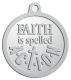 Ace Recognition Pewter KeyTag, Medal, Pendant - with your text and logo - motivational, inspirational, faith is action