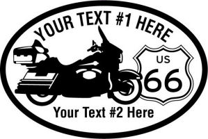 Custom pewter or zinc Crest - customized and personalized your way - Motorcycle Designs - US 66 - route 66 - chopper, motorcycle - your text, motorcycles, motor bikes, racing, motor, motorsports, motor-sports, transportation, metal