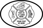 Fire Fighter, Maltese Cross  Ladder, Helmet, Fire Hydrant