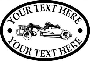 Custom pewter or zinc Crest - customized and personalized your way - road grader, mining equipment, grader, heavy equipment, earthmovers, earth movers