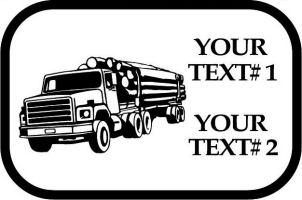 Custom pewter or zinc Crest - customized and personalized your way - logging equipment, logging truck, trucking, cargo, industry, logging, truck, lumber