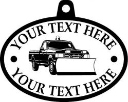 Custom pewter or zinc Medal - customized and personalized your way - snow removal, truck, plow, pick up, pick-up, snow plow